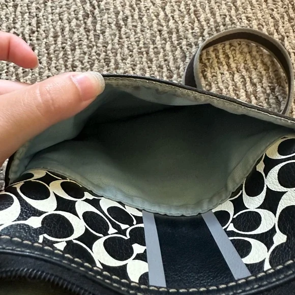 Black and White Coach Crossbody Bag - Picture 8 of 14